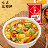 海福盛方便食品速溶汤冻干料包懒人即食早餐蔬菜汤酸辣味噌紫菜蛋花汤 中式酸辣汤1盒（10g*5包)
