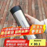 乐扣乐扣（lock&lock）掌心商务杯400ML银色 保温杯 杯子 LHC4028S
