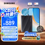 三星（SAMSUNG）1TB Type-c USB 3.2 移动固态硬盘（PSSD）T9 玄影黑 NVMe读速2000MB/s 手机直连笔记本外接 