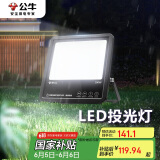 公牛（BULL）LED投光灯庭院灯工地灯园林照明露营灯 IP65防水100W-6500K白光