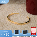 丹尼尔惠灵顿（DanielWellington）dw手镯男女 经典开口情侣手镯时尚饰品 生日礼物送女友 流光金大号DW00400074