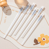 景黛陶瓷筷子景德镇正品2025新款高品质优质防霉环保耐高温家用食品级 渐变灰10双【送饭勺1个】