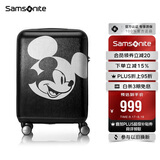 新秀丽（Samsonite）行李箱20英寸拉杆箱迪士尼米奇旅行箱包AF9黑色登机密码箱