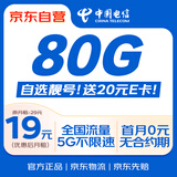 中国电信流量卡19元【自选靓号】全国通用长期手机卡星卡移动电话卡纯上网非无限永久