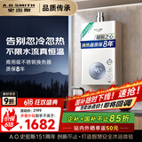 史密斯（A.O.SMITH）佳尼特13升精钢燃气热水器 国家补贴 不锈钢换热器包8年  精控恒温  抗风防冻家用天然气JSQ26-TC1