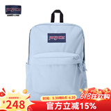 JANSPORT杰斯伯书包轻便双肩包男女26L旅行包简约背包电脑包学生校园 4QUE7G7雾霾蓝-隔层+侧袋