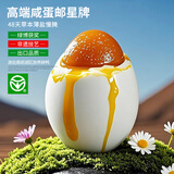 邮星高邮咸鸭蛋个大流油整箱扬州特产即食双黄蛋熟咸蛋松花皮蛋礼盒装 超大10枚700g流油咸蛋简装
