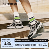 斯凯奇（Skechers）男鞋夏季透气厚底老爹鞋休闲熊猫鞋软底运动鞋237067