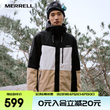迈乐（Merrell）山行者男女户外冲锋衣三合一保暖御寒可拆卸2件套防风登山外套 MC2249020-BK02黑色（男款） M