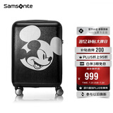 新秀丽（Samsonite）行李箱20英寸拉杆箱迪士尼米奇旅行箱包AF9黑色登机密码箱