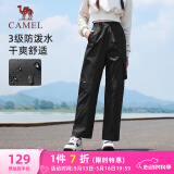骆驼（CAMEL）休闲户外登山裤女防泼水直筒工装裤 J24CA6L6646 幻影黑 XL