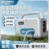 HYUNDAI韩国现代充电式水泵浇水神器农用浇地灌溉小型锂电抽水泵浇菜神器