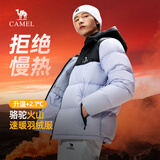骆驼火山羽绒服1.0男士鸭绒加厚防寒面包服潮款冬季外套M13CR07089F