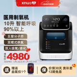 心诺（xnuo）医用5L制氧机 智能呼吸10L家用吸氧机带雾化老人孕妇补氧仪airing M9智能吸氧【1到10升可调+双模式供氧】