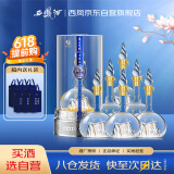 西凤酒 华山论剑20年铂金版 52度 500ml*6 整箱装 凤香型白酒 