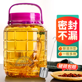 康之伴玻璃罐泡酒瓶带龙头泡酒容器专用药酒泡菜坛子玻璃瓶密封泡酒罐 【带龙头】加厚 10斤