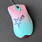 mussels电竞IO1.1游戏ie3.0鼠标CF职业主播白鲨吃鸡3389有线鼠标X800 IE3.0粉蓝CFS磨砂 原装X800 蓝点+伞绳 400DPI