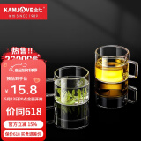 金灶（KAMJOVE） 茶杯玻璃茶杯品茗杯耐热玻璃杯 家用办公室喝茶杯泡茶杯小茶杯 K-106/2个装120毫升