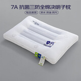 艾薇 A类全棉抗菌决明子防污防水防油枕芯单人纤维枕48*74cm 三防枕