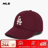 MLB帽子男女软顶棒球帽虞书欣明星同款运动鸭舌帽3ACP6601N-07RDS-F