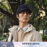 TOMMY HILFIGER【男女同款】情侣纯棉绣标金属调节扣经典鸭舌帽棒球帽95041 深蓝色403 均码 （57-58cm）