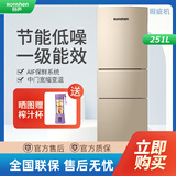 容声【等级机】容声 251升三门冰箱节能静音风冷无霜宽幅变温家用小型多门电冰箱BCD-251WKD1NY