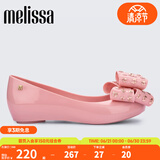 Melissa（梅丽莎）蝴蝶结低跟时尚通勤休闲女士单鞋33680 粉色 37