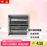 巴迪斯集成吊顶灯管发热取暖器超薄机体防水浴室灯暖浴霸精致碳纤维 精致碳纤维取暖器 300*300