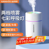 海纳斯（HANASS）加湿器 家用卧室轻音小型空气加湿伴侣 办公室桌面空调伴侣加湿器 H06