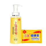 上海硫磺皂后背除螨皂抑菌控油爽肤洗脸香皂沐浴洗澡洗头发肥皂 液体硫磺皂500克 硫磺香皂