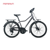 莫曼顿（momentum）iSee 350油压碟刹18速蝴蝶把可锁定避震成人旅行自行车 晨甦棕 26×17 建议160-185cm