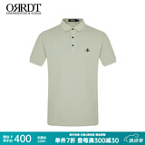 ORRDT澳林丹顿轻奢男士POLO衫夏季商务休闲男高端短袖t恤蜜蜂刺绣 浅绿色 54 (2XL)