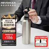 REVOMAX瑞虎保温水杯男士办公室水杯锐虎304不锈钢保冷杯太空灰592ml