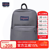 JANSPORT杰斯伯书包轻便双肩包男女26L旅行包简约背包电脑包学生校园 4QUT7H6雾灰-带侧边袋