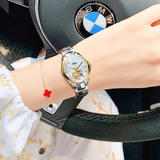 劳士顿金表女999足金手表女款生日礼物镶钻钨钢机械品牌女士名表十大