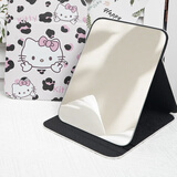 卡罗精灵穿衣镜桌面化妆镜学生宿舍办公室可立便携折叠镜 猫猫镜折叠镜