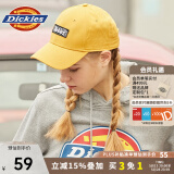 dickies 【B专区】字母绣标鸭舌棒球帽 男女鸭舌帽休闲情侣帽子 9537 姜黄 均码 可调节