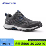 迪卡侬登山鞋男户外运动鞋耐磨轻便徒步靴MH100黑灰色42 2938500