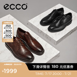 爱步（ECCO）皮鞋男 德比鞋皮鞋雕花布洛克皮鞋商务正装鞋男士男鞋 里斯622164 黑色62216401001 41