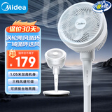 美的（Midea）电风扇 空气循环扇家用立式落地大风力摇头落地扇电扇桌面台扇轻音低噪小风扇 FGA24TS