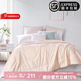 安睡宝（SOMERELLE）全棉被子 进口七孔纤维被纯棉 春秋被芯冬被双人母婴A 美国英威达 夏被（英威达纤维三代抑菌） 200*230cm