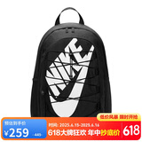 耐克（NIKE）男女双肩包背包 大容量旅行包电脑书包休闲包DV1296-010 黑白