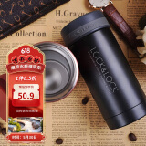 乐扣乐扣（LOCK&LOCK）不锈钢纤巧便携保温杯茶水杯车载商务杯子（200ml）黑色