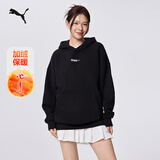 彪马PUMA 加绒保暖加厚圆领卫衣男女情侣冬长袖运动上衣534364 L