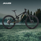 喜德盛山地自行车2025款烈马pro禧玛诺12速前后避震器油碟刹软尾越野车 深林 12速 400MM