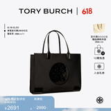 Tory Burch 汤丽柏琦 ELLA 大容量手提托特包TB 90479 黑色 001