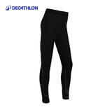 迪卡侬儿童秋裤加绒春秋紧身裤经典黑内加薄绒131-140cm(8-9岁)4243495