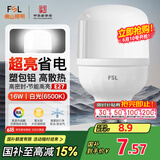 FSL佛山照明灯泡LED节能灯 大功率室内照明16WE27柱形 白光6500K