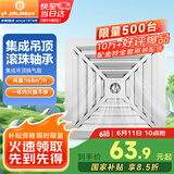 金羚（JINLING）集成吊顶排气扇卫生间排风扇厕所换气BPT10-22-1D银色