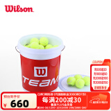 威尔胜（Wilson）康友网悦 威尔逊 散装无压袋装训练比赛罐装网球训练袋装 WRT131200-初学训练72粒装